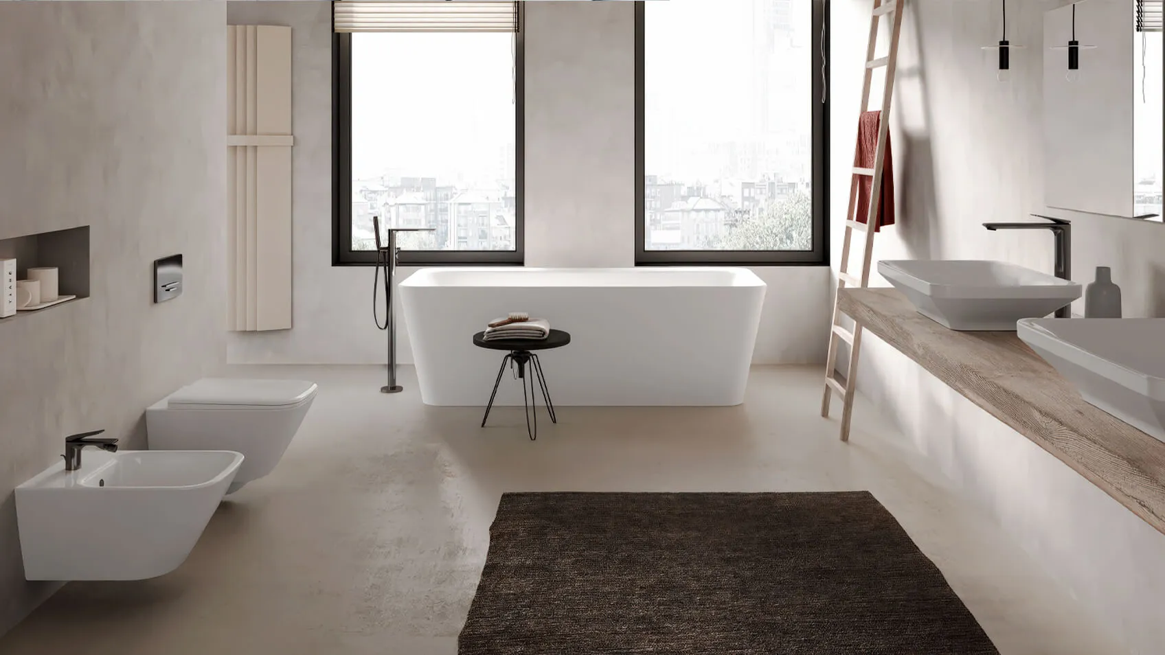 Современная ванная комната от Jaquar Laguna Современная ванная комната от Jaquar Laguna