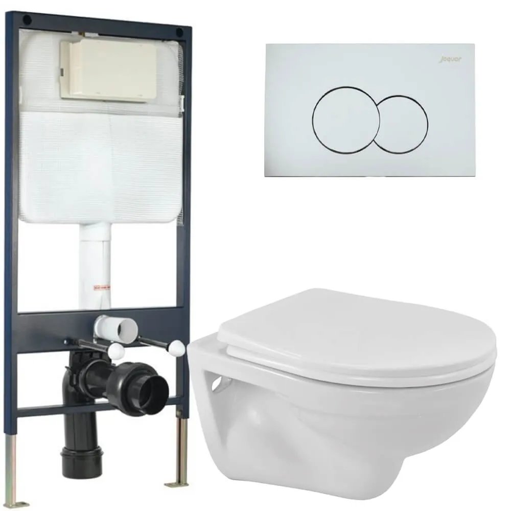 Подвесной унитаз с инсталляцией и клавишей смыва Jaquar Opal Prime Подвесной унитаз с инсталляцией и клавишей смыва Jaquar Opal Prime