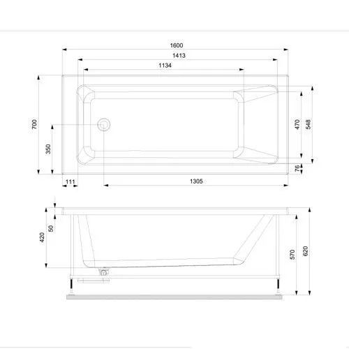 Встраиваемая ванна Jaquar Fonte JBT-WHT-FONT160FX Акрил, Белая Встраиваемая ванна Jaquar Fonte JBT-WHT-FONT160FX Акрил, Белая