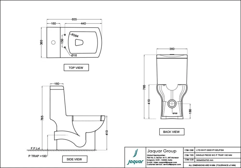 Унитаз напольный с бачком Jaquar Lyric LYS-WHT-38851P180UFSM Белый Унитаз напольный с бачком Jaquar Lyric LYS-WHT-38851P180UFSM Белый