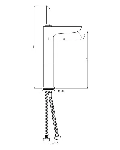 Смеситель для раковины Artize Lexa LEX-CHR-67009B Хром Смеситель для раковины Artize Lexa LEX-CHR-67009B Хром