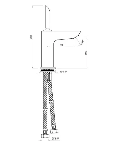 Смеситель для раковины Artize Lexa LEX-CHR-67011B Хром Смеситель для раковины Artize Lexa LEX-CHR-67011B Хром